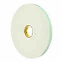 3M SCOTCH 4008 Double Sided White Polyurethane Foam Tape 19mm x 33m x 3.2mm 4008 3M 4008 19mm x 33 m