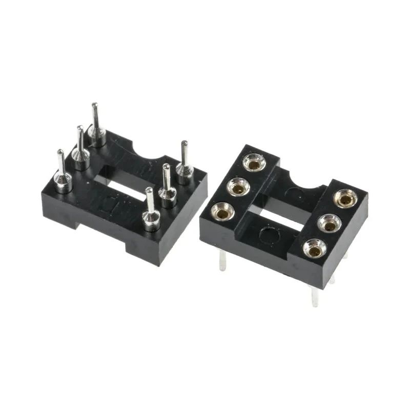 Winslow 2.54 mm Pitch Vertical 6 Way Through Hole Turned Pin Open Frame DIL Socket 5A W30506TRC