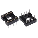 Winslow 2.54 mm Pitch Vertical 8 Way Through Hole Turned Pin Open Frame DIL Socket 5A W30508TRC