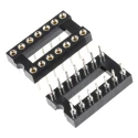 Winslow 2.54 mm Pitch Vertical 14 Way Through Hole Turned Pin Open Frame DIL Socket 5A W30514TRC