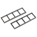 Winslow 2.54 mm Pitch Vertical 64 Way Through Hole Turned Pin Open Frame DIL Socket 5A W30564TRC