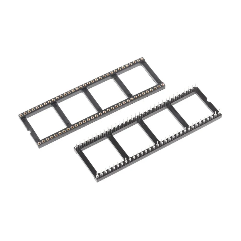Winslow 2.54 mm Pitch Vertical 64 Way Through Hole Turned Pin Open Frame DIL Socket 5A W30564TRC