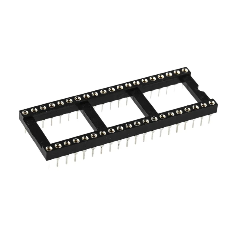 Winslow 2.54 mm Pitch Vertical 40 Way Through Hole Turned Pin Open Frame DIL Socket 5A W30540TRC