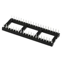 Winslow 2.54 mm Pitch Vertical 40 Way Through Hole Turned Pin Open Frame DIL Socket 5A W30540TRC