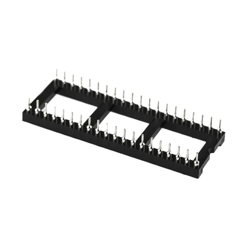 Winslow 2.54 mm Pitch Vertical 40 Way Through Hole Turned Pin Open Frame DIL Socket 5A W30540TRC