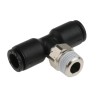 Legris LF3000 Series Male Pneumatic Fitting Nickel Plated Brass 1/8 in R LF3000