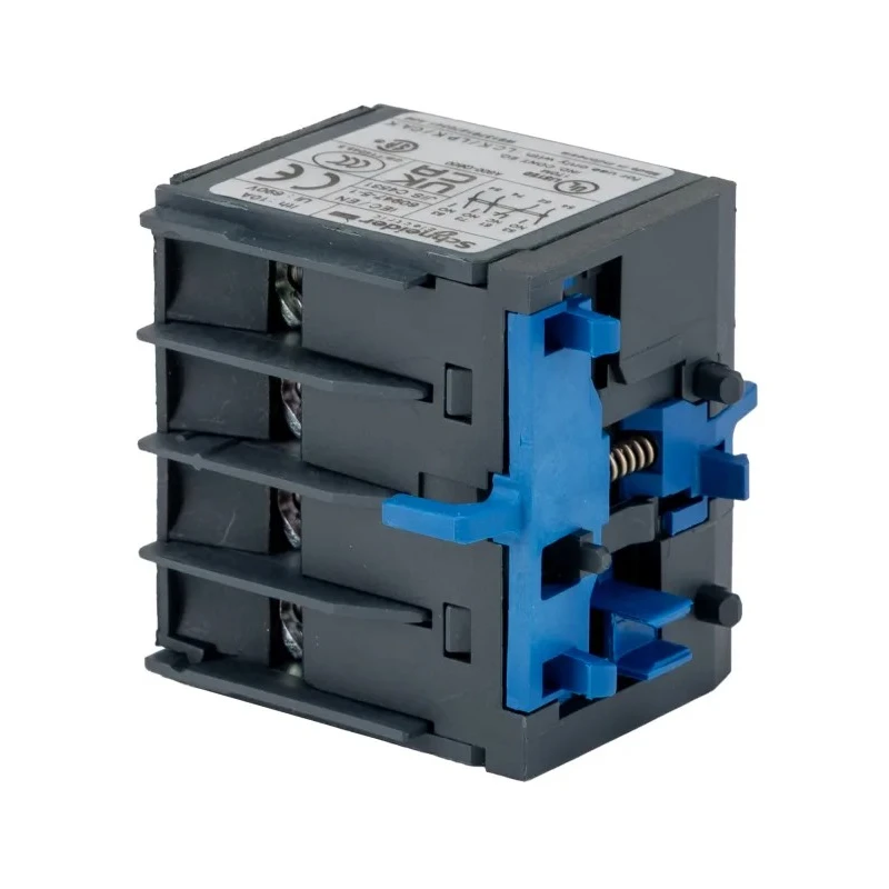 Schneider Electric Auxiliary Contact, 4 Contact, 3 NO/1 NC Configuration, Screw Mount, DIN Rail, 10 A Current, 600V LA1KN31
