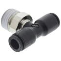 Legris LF3000 Series Male Pneumatic Fitting Nickel Plated Brass 1/4 in R LF3000