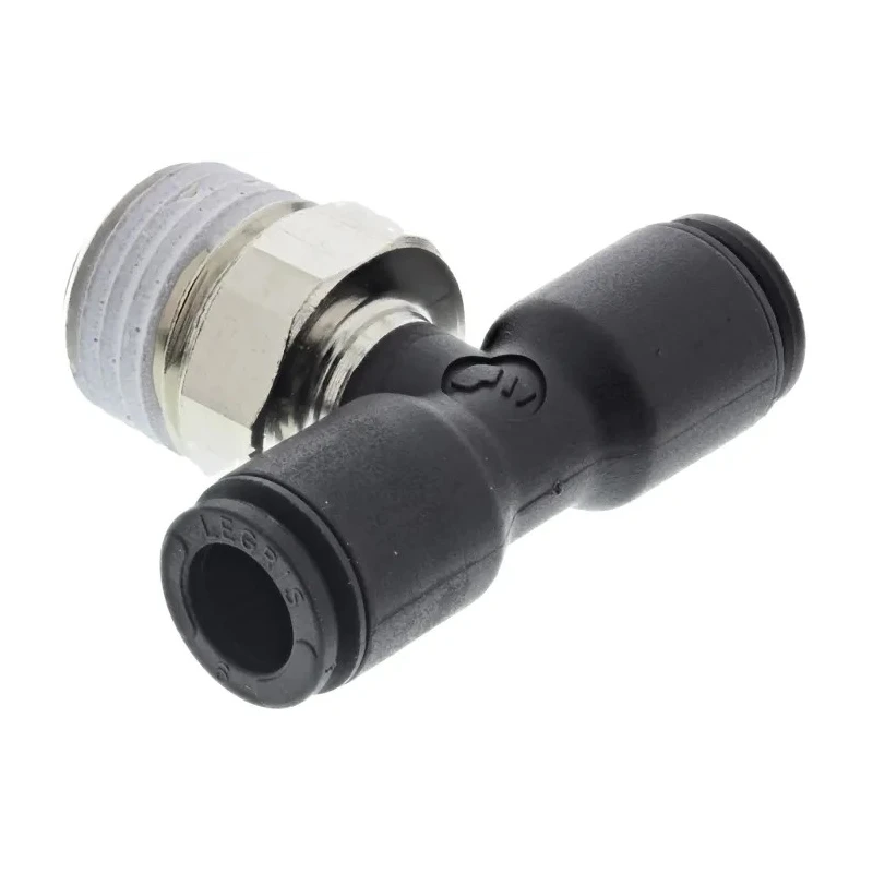 Legris LF3000 Series Male Pneumatic Fitting Nickel Plated Brass 1/4 in R LF3000