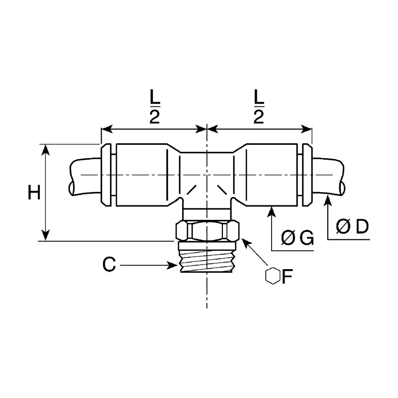 Legris LF3000 Series Male Pneumatic Fitting Nickel Plated Brass 1/4 in R LF3000