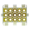 TE Connectivity Universal MATE-N-LOK Female Connector Housing 15 Way 3 Row Straight 6.35 mm Pitch 350784-1