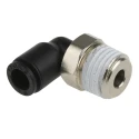 Legris LF3000 Series Male Pneumatic Fitting Nickel Plated Brass 1/4 in R Threaded-to-Tube LF3000