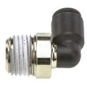 Legris LF3000 Series Male Pneumatic Fitting Nickel Plated Brass 1/4 in R Threaded-to-Tube LF3000