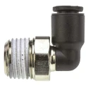 Legris LF3000 Series Male Pneumatic Fitting Nickel Plated Brass 1/4 in R Threaded-to-Tube LF3000