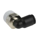 Legris LF3000 Series Male Pneumatic Fitting Nickel Plated Brass 1/4 in R Threaded-to-Tube LF3000