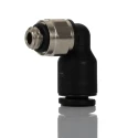 Legris Nickel Plated Brass Male Pneumatic Fitting, M5 x 0.8 Thread, Push-in 4 mm Tube Connection LF3000