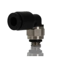 Legris Nickel Plated Brass Male Pneumatic Fitting, M5 x 0.8 Thread, Push-in 4 mm Tube Connection LF3000