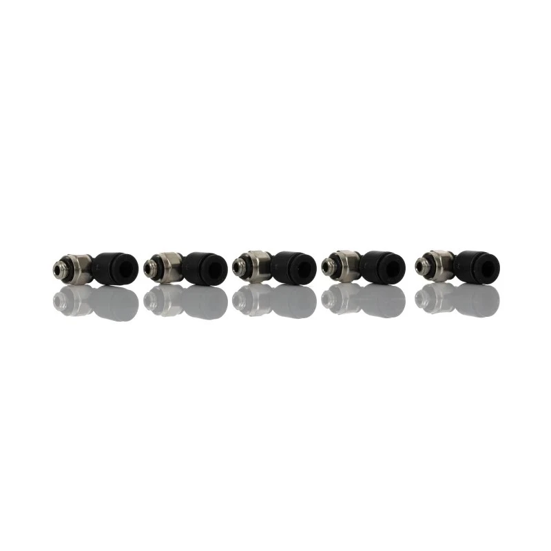Legris Nickel Plated Brass Male Pneumatic Fitting, M5 x 0.8 Thread, Push-in 4 mm Tube Connection LF3000