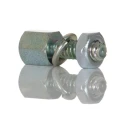 RS PRO Zinc Plated Screw Lock Assembly for Use With D Connector, Brass Material, Silver Colour, 4-40 UNCS Thread Size 814-039
