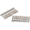 RS PRO Jumper Bar for Use with DIN Rail Terminal Blocks 10 Pole Screw Mounting Silver 815-802