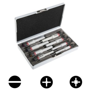 Facom Phillips, Pozidriv, Slotted Precision Screwdriver Set 8-Piece, France AEF.J6
