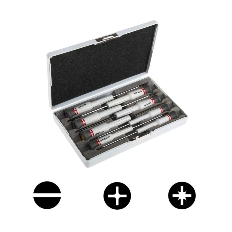 Facom Phillips, Pozidriv, Slotted Precision Screwdriver Set 8-Piece, France AEF.J6