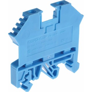 RS PRO Feed Through Terminal Block Blue, 0.2mm² to 4 mm² Cable CSA, 1-Level, Screw Termination, 800V, 40A, -40°C to 815-672