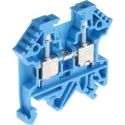 RS PRO Feed Through Terminal Block Blue, 0.2mm² to 4 mm² Cable CSA, 1-Level, Screw Termination, 800V, 40A, -40°C to 815-672