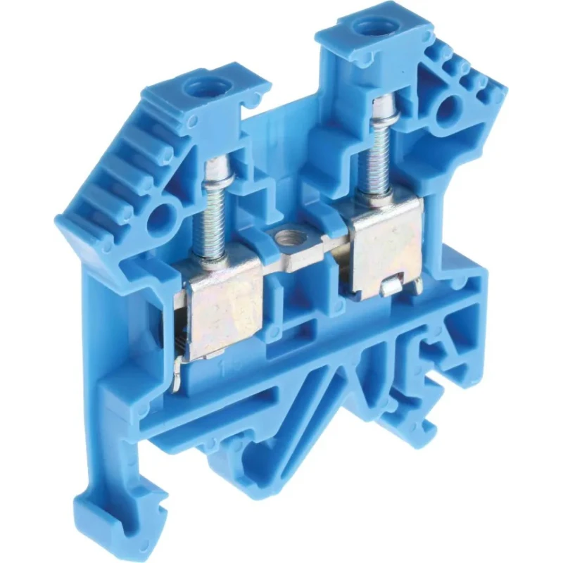 RS PRO Feed Through Terminal Block Blue, 0.2mm² to 4 mm² Cable CSA, 1-Level, Screw Termination, 800V, 40A, -40°C to 815-672