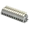 WAGO 261 Series Terminal Strip Grey 2.5mm² 1-Level Clamp 12 Positions 500V 24A 261-112/341-000