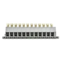 WAGO 261 Series Terminal Strip Grey 2.5mm² 1-Level Clamp 12 Positions 500V 24A 261-112/341-000