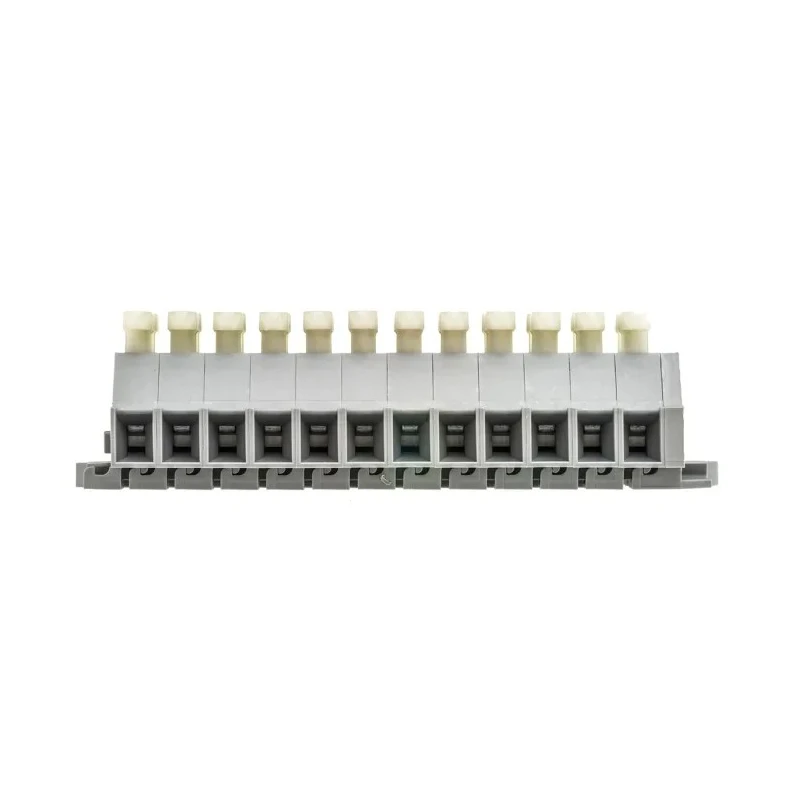 WAGO 261 Series Terminal Strip Grey 2.5mm² 1-Level Clamp 12 Positions 500V 24A 261-112/341-000