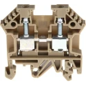RS PRO DIN Rail Terminal Block Beige, Screw Termination, 0.2mm² to 4 mm², 40A, 800V 815-666