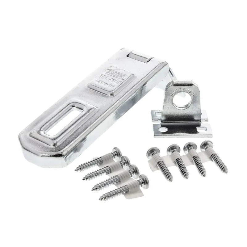 ABUS Steel Hasp & Staple with Staple Hole Diameter 11 mm, Width 35 mm, Length 100 mm XR0100C 100