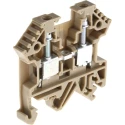 RS PRO DIN Rail Terminal Block Beige, Screw Termination, 0.2mm² to 4 mm², 40A, 800V 815-666