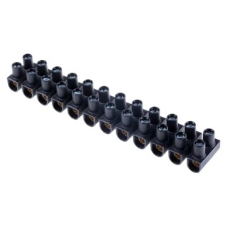 Legrand Terminal Strip 12-Way 25mm² Wire 101A Current Polypropylene 400V Direct Mount 0 342 19