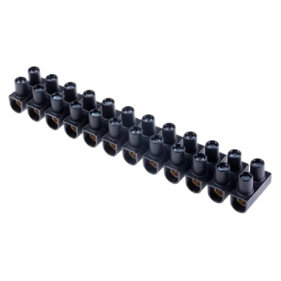 Legrand Terminal Strip 12-Way 25mm² Wire 101A Current Polypropylene 400V Direct Mount 0 342 19