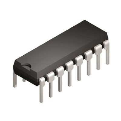 Isocom DC Input 4-Channel Transistor Output Optocoupler Through Hole 16-Pin PDIP ISQ203