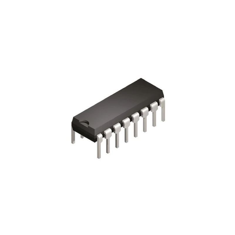 Isocom DC Input 4-Channel Transistor Output Optocoupler Through Hole 16-Pin PDIP ISQ203