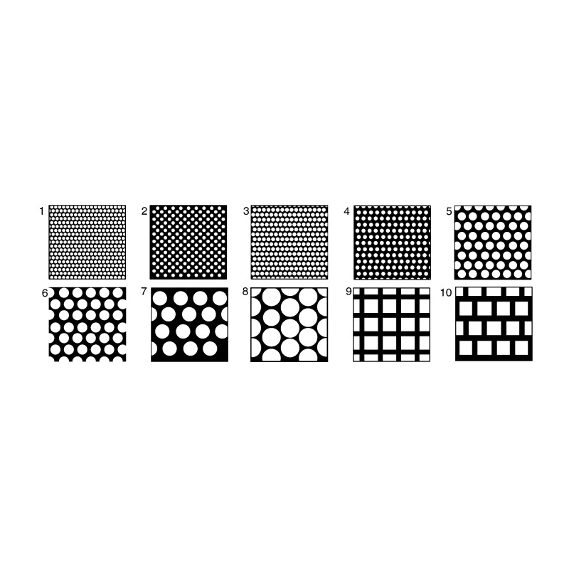 RS PRO Galvanised Steel Perforated Metal Sheet 500 mm x 500 mm, 0.7 mm Thick 817-454