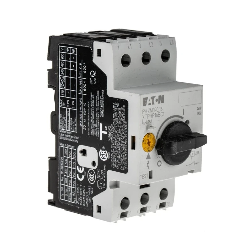 Eaton Motor Protection Circuit Breaker PKZM0-0,16 Current Rating 100-160mA 690V AC 3 Poles IP00/IP20 -25°C 072730 PKZM0-0,16
