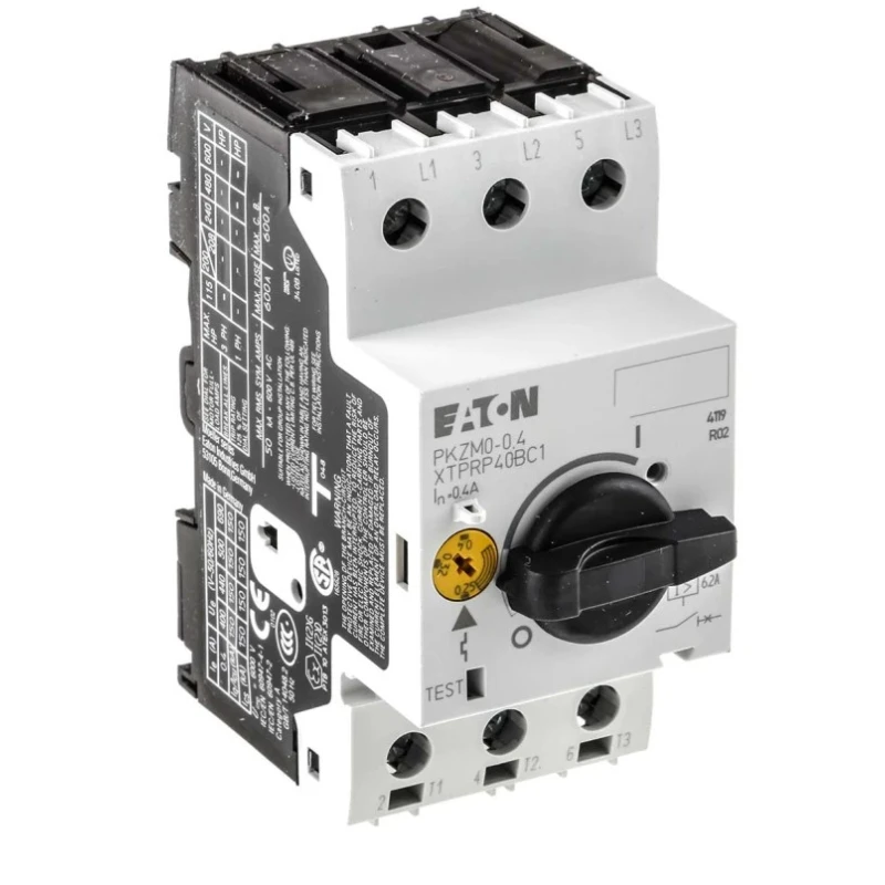 Eaton Motor Protection Circuit Breaker PKZM 0 Series Current Rating 250mA, 400mA, 690V AC, 3 Poles, IP20 072732 PKZM0-0,4