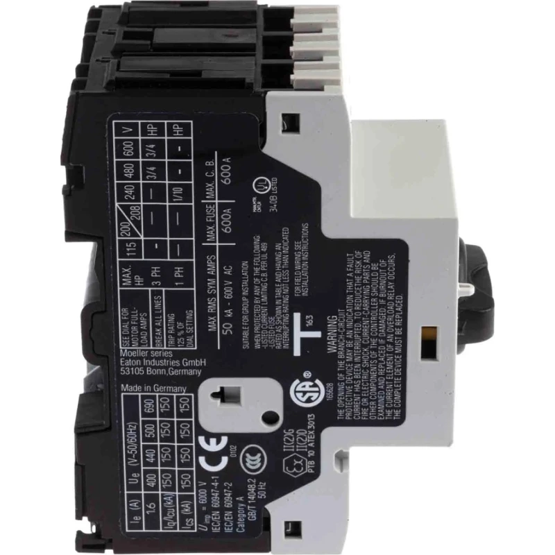 Siemens Motor Protection Circuit Breaker 1.6A 690V 3-Poles Series PKZM0