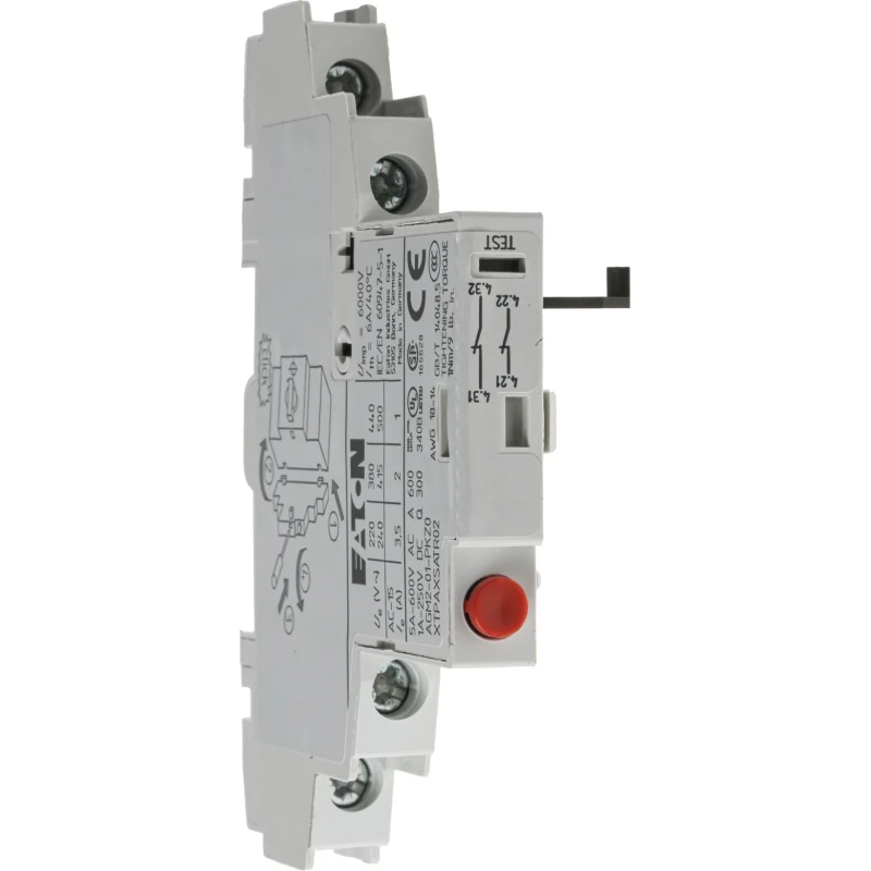 Eaton Auxiliary Contact 2 Contact 2 NC PKZ0 Top Mount 220 V dc 500 V ac 072899 AGM2-01-PKZ0