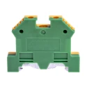RS PRO 2-Way Top Hat Earth Terminal Block, 4mm² Cable CSA, 11AWG/22AWG Wire Size, Nylon Housing, Screw Termination 815-773