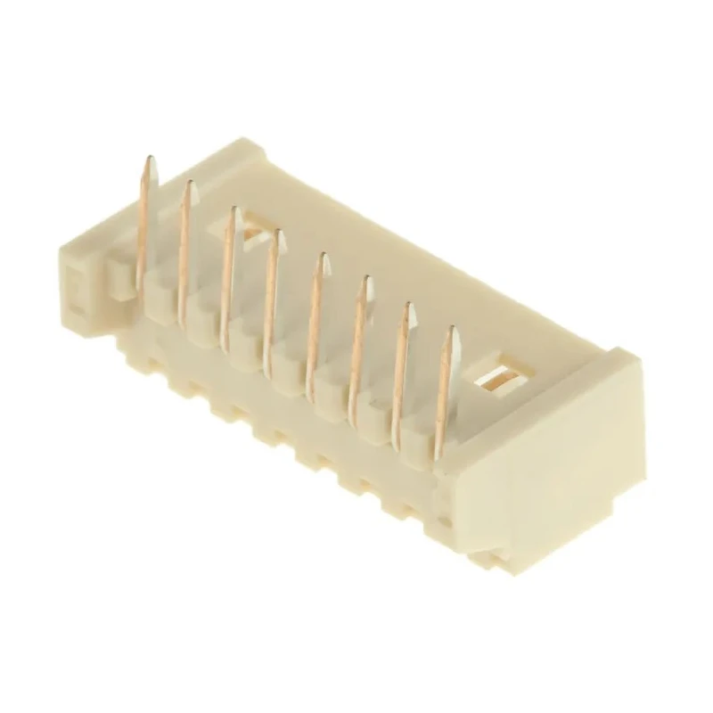 Molex PicoBlade Series Right Angle Through Hole PCB Header, 8 Contacts, 1.25 mm Pitch, 125 V, 1 A Current, Nylon 53048-0810
