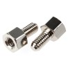 Essentra M4 Standoff, 5 mm Body, Nickel Plated Brass HTSB-M4-05-7-2