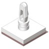 Essentra Nylon PCB Support with 12.7 mm Height, 19.8 mm Overall Height, 3.18 mm PCB Hole Diameter LCBSBM-08-01A-RT