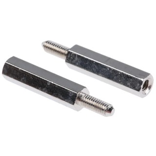 Essentra M3 Brass Hex Standoff Male/Female Thread Size 20 mm Length HTSB-M3-20-5-2