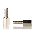 Essentra Brass Hex Male/Female M4 Thread Size Standoff, 10 mm Body HTSB-M4-10-7-2